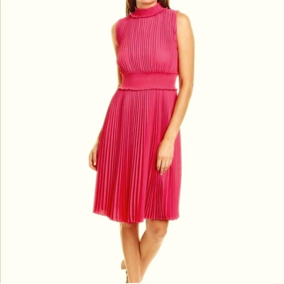 Nanette Lepore Pleated Midi Dress, size 4 - Picture 15 of 16